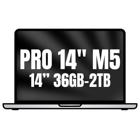Apple MacBook Pro 14" - Chip M5 Max, 36GB RAM, 2TB SSD, GPU 32 núcleos, Pantalla Liquid Retina XDR, Plata, MGDQ4Y/A Apple MacBook Pro 14" - Chip M5 Max, 36GB RAM, 2TB SSD, GPU 32 núcleos, Pantalla Liquid Retina XDR, Plata, MGDQ4Y/A