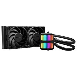 be quiet! Silent LOOP 3 240mm Refrigeración Líquida AIO para CPU, Negro, 2 Ventiladores PWM de 120mm, LED RGB, Compatible con LGA 1851/1700/1200/115x y AM4/AM5