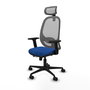 PIQUERAS Y CRESPO Silla de oficina Cilanco con mecanismo Sincro/Traslack Azul y Gris