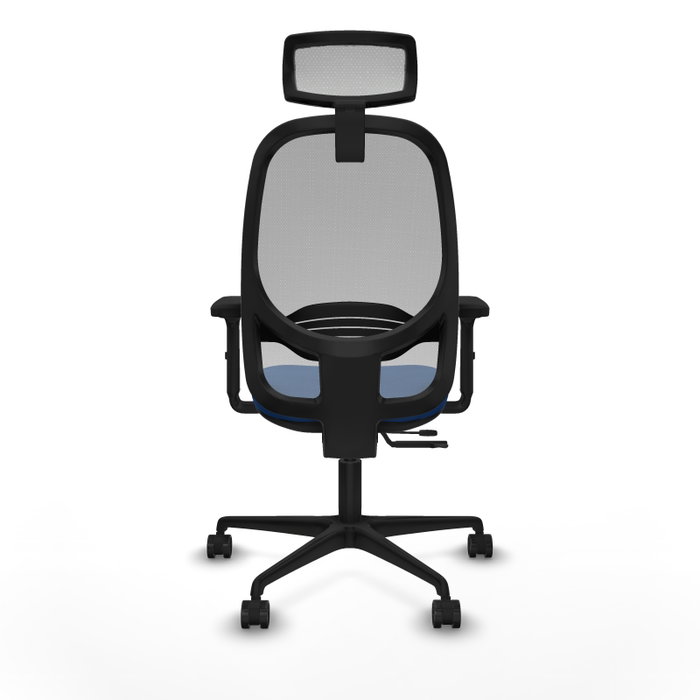 PIQUERAS Y CRESPO Silla de oficina Cilanco con mecanismo Sincro/Traslack Azul y Gris
