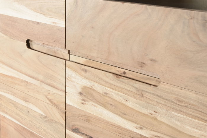 DKD Home Decor Vitrina Indi acacia 1c25 Madera Acacia Natural 80 x 180 x 40 cm DKD Home Decor Vitrina Indi acacia 1c25 Madera Acacia Natural 80 x 180 x 40 cm