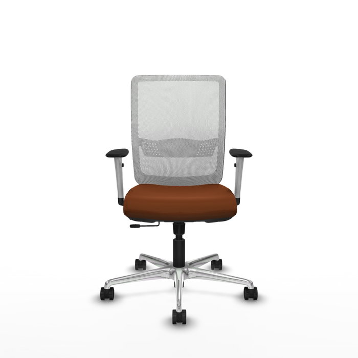 PIQUERAS Y CRESPO Silla de Oficina Haches Marrón y Blanco
