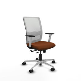 PIQUERAS Y CRESPO Silla de Oficina Haches Marrón y Blanco