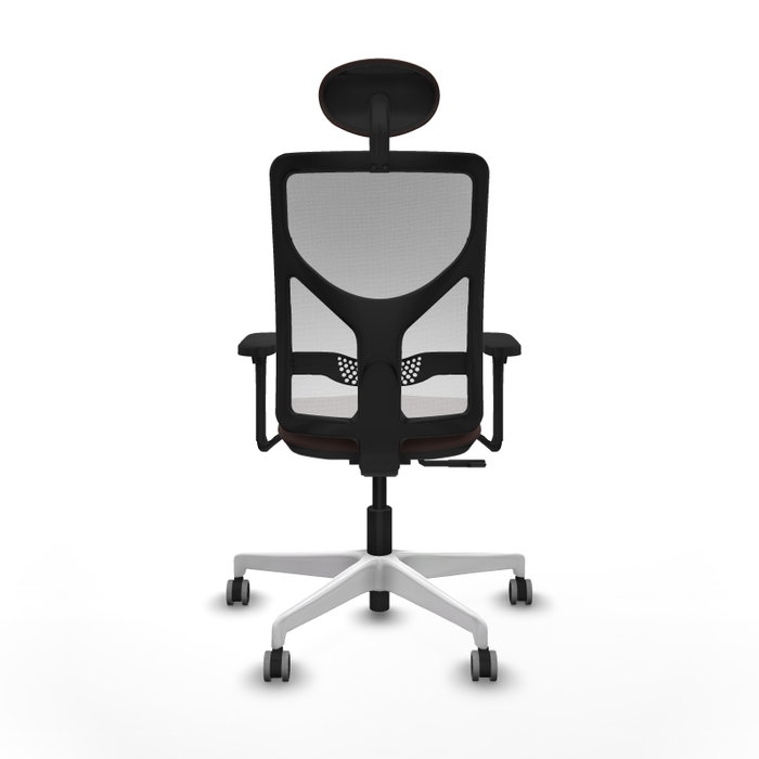 PIQUERAS Y CRESPO Silla de oficina Motilla con mecanismo Sincro, Marrón oscuro y Blanco PIQUERAS Y CRESPO Silla de oficina Motilla con mecanismo Sincro, Marrón oscuro y Blanco