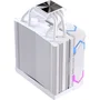 Einarex EXAC-GL-100-R-W Glide G100 - Refrigerador CPU Air Cooler 120mm Blanco RGB, Compatible con Sockets AMD AM4 AM5 e Intel LGA 1150/1151/1200/1700/2011, PWM