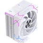 Einarex EXAC-GL-100-R-W Glide G100 - Refrigerador CPU Air Cooler 120mm Blanco RGB, Compatible con Sockets AMD AM4 AM5 e Intel LGA 1150/1151/1200/1700/2011, PWM