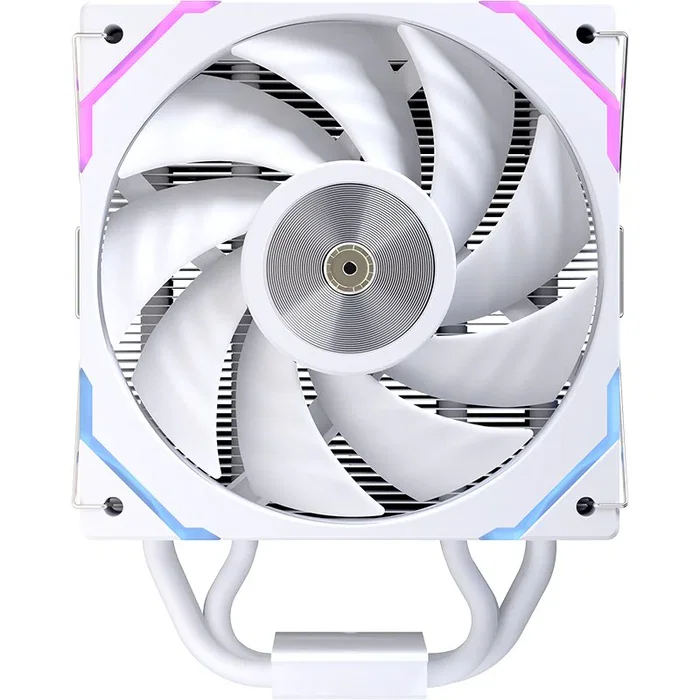Einarex EXAC-GL-100-R-W Glide G100 - Refrigerador CPU Air Cooler 120mm Blanco RGB, Compatible con Sockets AMD AM4 AM5 e Intel LGA 1150/1151/1200/1700/2011, PWM