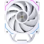 Einarex EXAC-GL-100-R-W Glide G100 - Refrigerador CPU Air Cooler 120mm Blanco RGB, Compatible con Sockets AMD AM4 AM5 e Intel LGA 1150/1151/1200/1700/2011, PWM