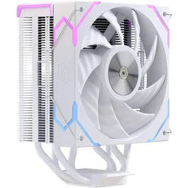 Einarex EXAC-GL-100-R-W Glide G100 - Refrigerador CPU Air Cooler 120mm Blanco RGB, Compatible con Sockets AMD AM4 AM5 e Intel LGA 1150/1151/1200/1700/2011, PWM