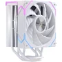 Einarex EXAC-GL-100-R-W Glide G100 - Refrigerador CPU Air Cooler 120mm Blanco RGB, Compatible con Sockets AMD AM4 AM5 e Intel LGA 1150/1151/1200/1700/2011, PWM