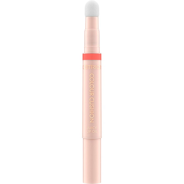 Catrice Colour Cushion Juicy Lip Oil - Aceite labial con color y brillo, #020-Gloss Angeles, tono marrón cálido, 1.8 ml