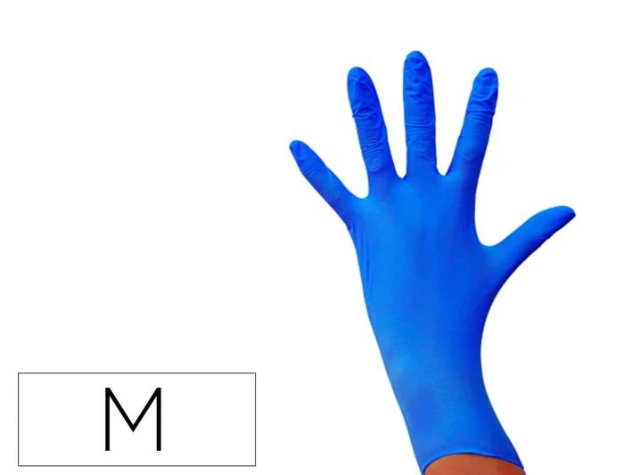 Blanca Guantes de Nitrilo Sensitive Sin Polvo Talla M Azul Caja 100 Unidades Blanca Guantes de Nitrilo Sensitive Sin Polvo Talla M Azul Caja 100 Unidades