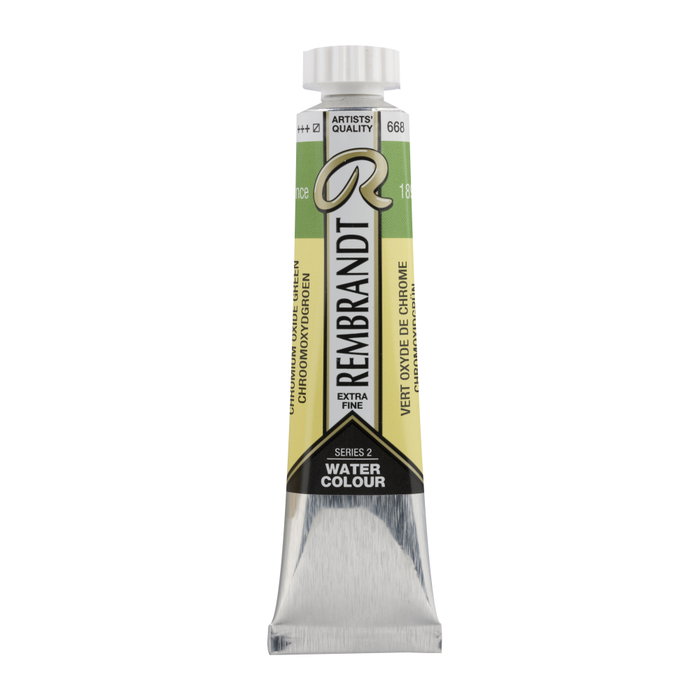 Rembrandt Acuarela Tubo 20 ml Verde Óxido de Cromo 668 Rembrandt Acuarela Tubo 20 ml Verde Óxido de Cromo 668