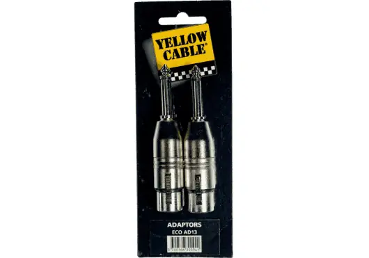 YELLOWCAB Adaptador de Jack Macho Mono 6.35mm a XLR Hembra YELLOWCAB Adaptador de Jack Macho Mono 6.35mm a XLR Hembra