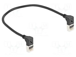 DELOCK Cable de red Cat 6a S/FTP Slim 0,25 m negro