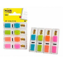 Post-It Índices Adhesivos Pequeños Colores Variados 12x43mm