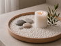 Giftdecor Bote Decorativo de Piedra Blanca, Tamaño de Piedras 2-5 mm, 700 g, 6.5 cm x 15.8 cm x 6.5 cm, para Decoración de Jardín, Interior o Manualidades (Set de 12)