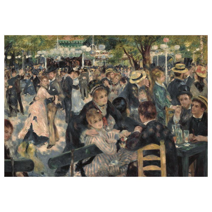 CLEMENTONI Puzzle Arte Renoir "El Baile del Moulin de la Galette" 1000 Piezas 98x33 cm - Colección Museum