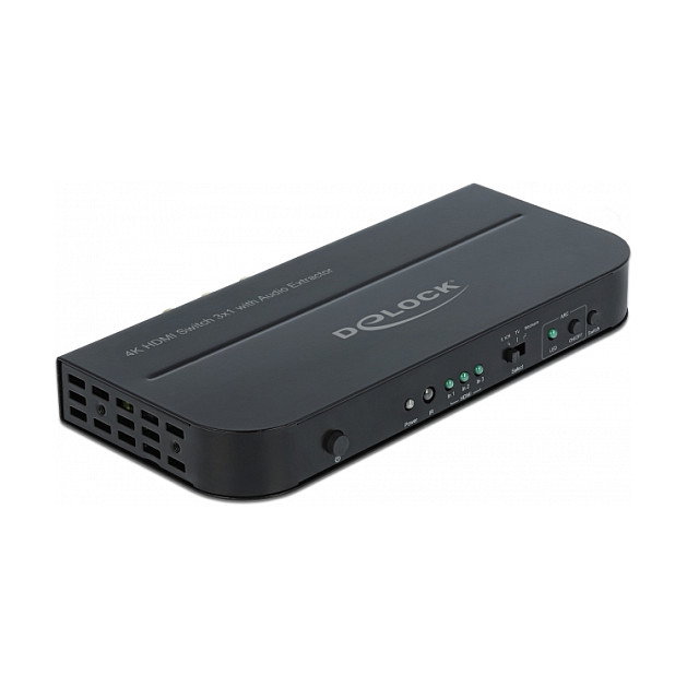 DeLOCK Conmutador HDMI 3 x 1 con Extractor de Audio 4K 60 Hz DeLOCK Conmutador HDMI 3 x 1 con Extractor de Audio 4K 60 Hz