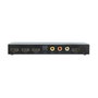 DeLOCK Conmutador HDMI 3 x Entrada a 1 x Salida 4K 60 Hz con Extractor de Audio, Negro, Metal