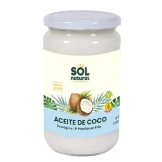 SOLNATURAL Aceite de Coco Virgen Extra BIO 580ml SOLNATURAL Aceite de Coco Virgen Extra BIO 580ml