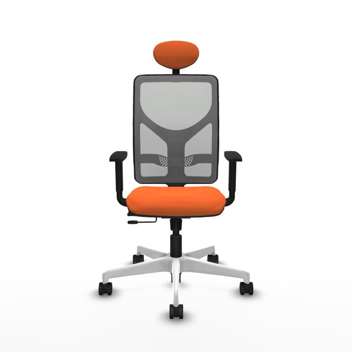PIQUERAS Y CRESPO Silla de oficina Motilla Naranja y Gris PIQUERAS Y CRESPO Silla de oficina Motilla Naranja y Gris