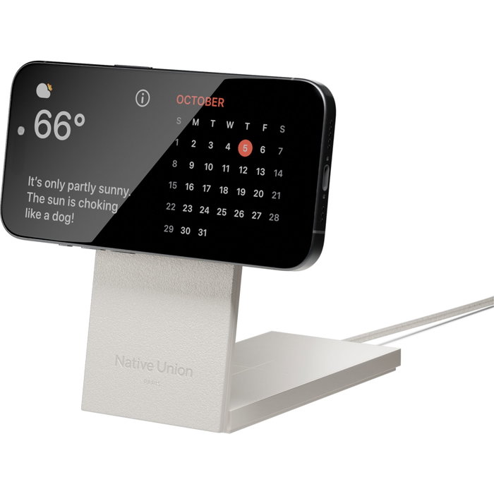 Native Union Rise 2-in-1 Qi2 Magn. Wireless Charger Sandstone