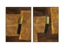 DKD Home Decor Cuadro Lienzo Moderno Surtido de 2 Piezas (100x4x140 cm)