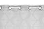 DKD Home Decor Cortina de Poliéster Gris Claro 140x260 cm con 8 Anillas