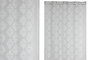 DKD Home Decor Cortina de Poliéster Gris Claro 140x260 cm con 8 Anillas
