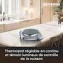 Severin KP 1092 Placa eléctrica de acero inoxidable cepillado 1500W