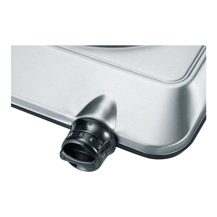 Severin KP 1092 Placa Eléctrica Individual Acero Inoxidable Cepillado 1.5 kW