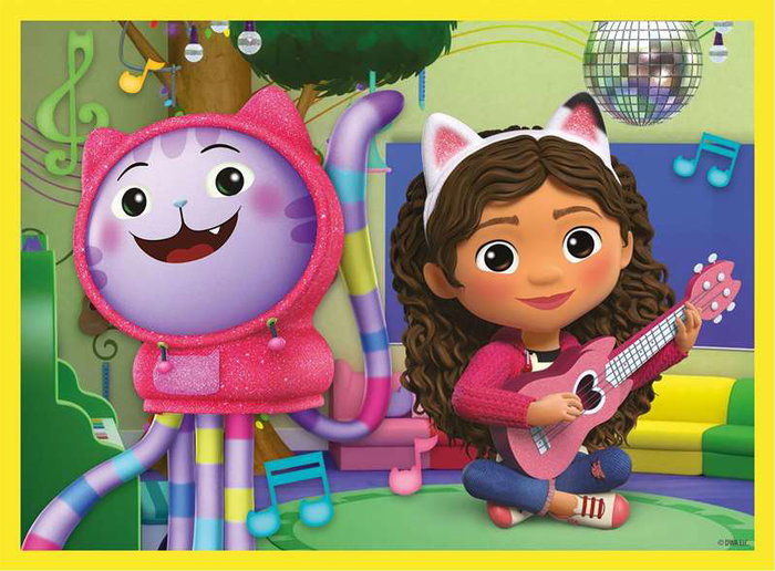 Clementoni Puzzle Rompecabezas Infantil 12 Cubos La Casa de Gabby para Niños a Partir de 3 Años