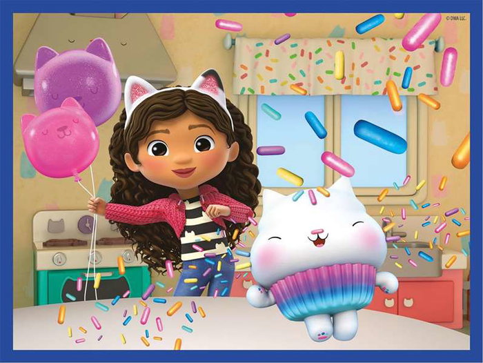 Clementoni Puzzle Rompecabezas Infantil 12 Cubos La Casa de Gabby para Niños a Partir de 3 Años