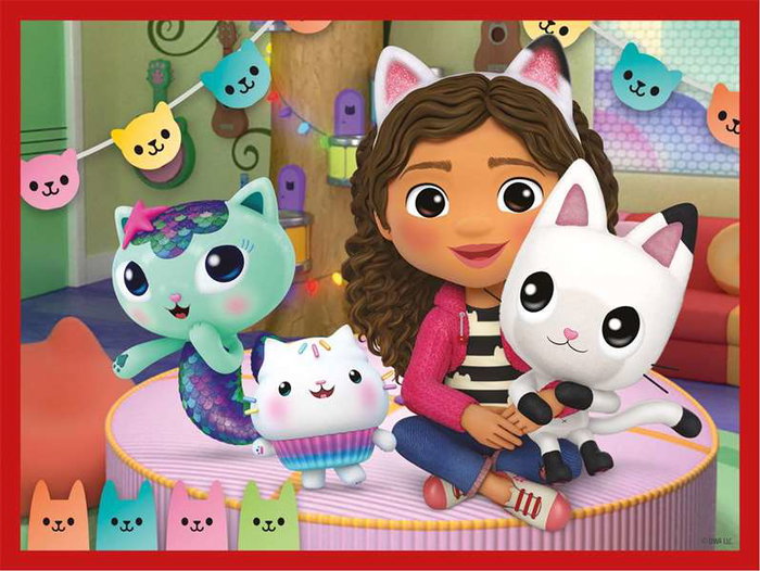 Clementoni Puzzle Rompecabezas Infantil 12 Cubos La Casa de Gabby para Niños a Partir de 3 Años
