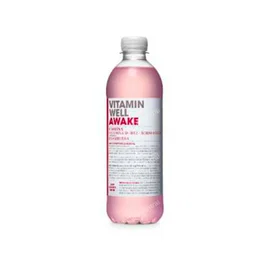 Vitamin Well Bebida Vitaminada Awake Frambuesa 500 Ml Bajo en Calorías con Vitaminas D y B12 Ácido Fólico