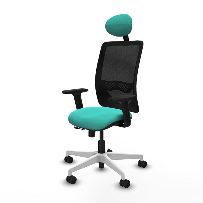 PIQUERAS Y CRESPO Silla de oficina Zulema con mecanismo Sincro/Traslack, Turquesa y Negro PIQUERAS Y CRESPO Silla de oficina Zulema con mecanismo Sincro/Traslack, Turquesa y Negro