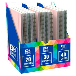 Carpeta Fundas (Tarifario) Oxford Live&Go Espiral Pp A4 Surtido Expositor De 20 4X 20F Vivos 4X 20F Pastel 4X 30F Vivos 4X 30F Pastel 2X 40F Vivos 2X 40F Pastel