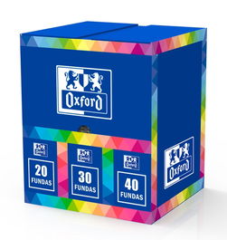 Oxford Live&Go Carpeta Con Fundas Espiral Expositor 20 Ud
