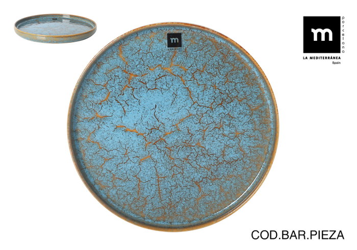 La Mediterranea Bandeja Redonda 26.5 x 2.6 cm Scratch Blue (8 Unidades) La Mediterranea Bandeja Redonda 26.5 x 2.6 cm Scratch Blue (8 Unidades)