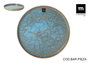 La Mediterranea Bandeja Redonda 26.5 x 2.6 cm Scratch Blue (8 Unidades)