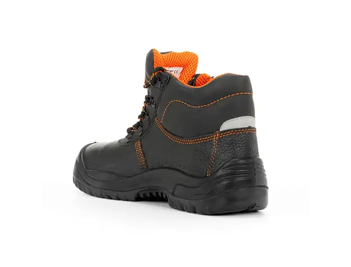 Safetop Bota de seguridad de cuero grabado con suela de acero S3 SR negro talla 44 Safetop Bota de seguridad de cuero grabado con suela de acero S3 SR negro talla 44