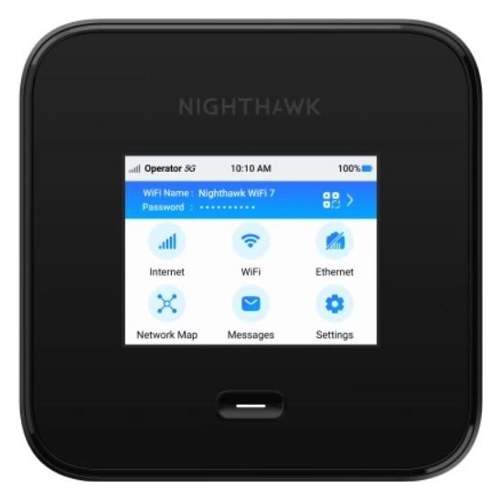 NETGEAR Nighthawk M7 Pro 5G Wi-Fi 7 Móvil Hotspot Negro
