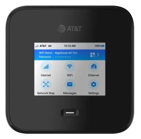 Netgear Nighthawk M7 Pro Router de red móvil 5G Wi-Fi 7 Negro Netgear Nighthawk M7 Pro Router de red móvil 5G Wi-Fi 7 Negro