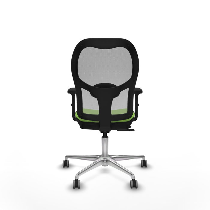 PIQUERAS Y CRESPO Silla de oficina Jorquera con mecanismo Sincro/Traslack, Pistacho y Gris