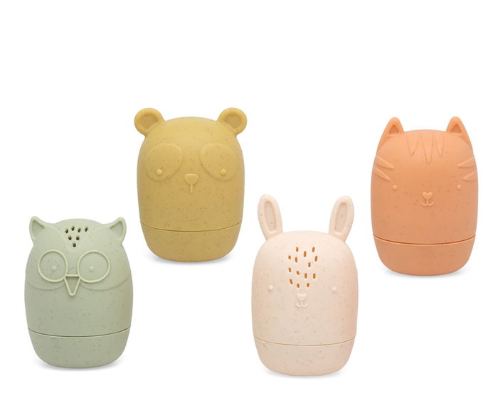 KioKids Juego de 4 Animalitos para el Baño Antimoho de PVC y Fibra de Trigo Multicolor +3 Meses KioKids Juego de 4 Animalitos para el Baño Antimoho de PVC y Fibra de Trigo Multicolor +3 Meses