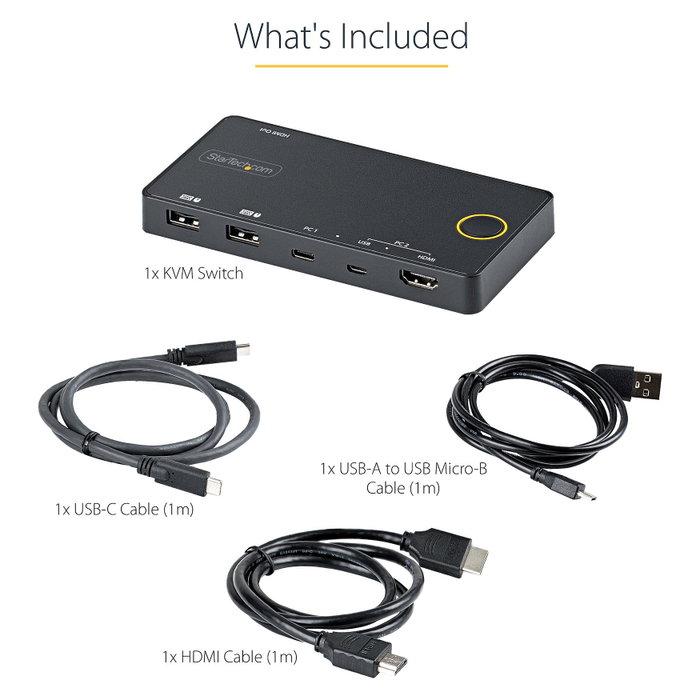 StarTech Switch KVM 2 Puertos HDMI USB StarTech Switch KVM 2 Puertos HDMI USB