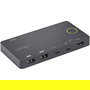 StarTech.com SV221HUC4K Conmutador KVM HDMI 2.0 de 2 Puertos USB-C / USB-A con Cables, 4K Ultra HD a 60Hz, Negro