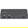 StarTech.com SV221HUC4K Conmutador KVM HDMI 2.0 de 2 Puertos USB-C / USB-A con Cables, 4K Ultra HD a 60Hz, Negro