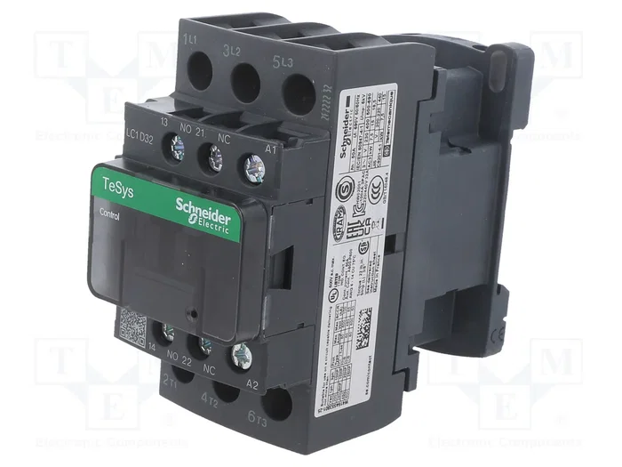 SCHNEIDER ELECTRIC Contactor TeSys D LC1D32E7 3-polar 48VAC SCHNEIDER ELECTRIC Contactor TeSys D LC1D32E7 3-polar 48VAC